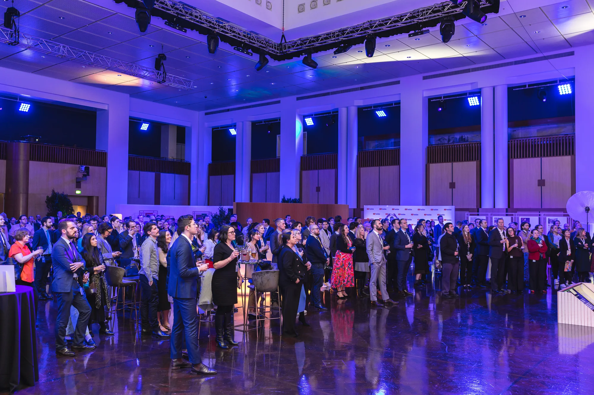 An image of the crowd in the Great Hall