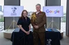 Debbie Weinstein, Vice President and Managing Director for Google in the United Kingdom and General Sir James Hockenhull, Commander UK Strategic Command, after signing the Armed Forces Covenant