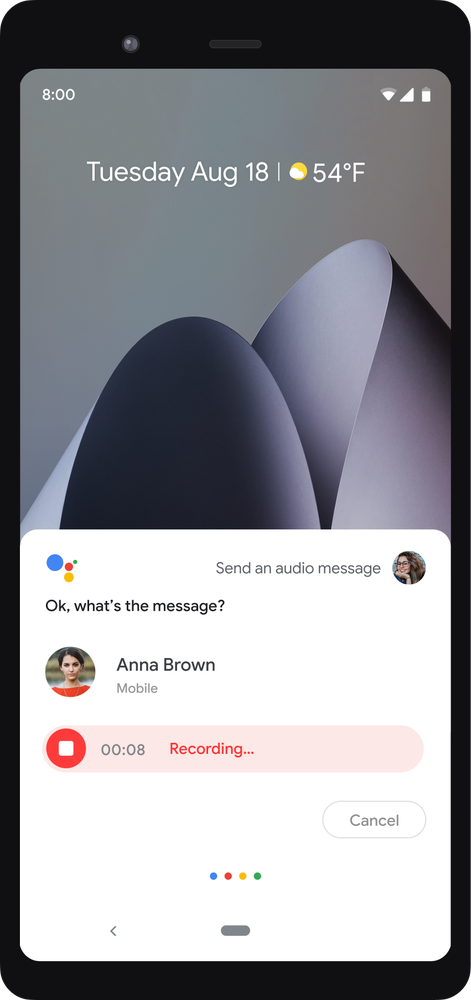 Ассистент Google теперь умеет записывать и отправлять аудиосообщения абонентам из списка ваших контактов
