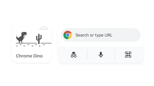 Google Chrome brings dinosaur game, other widgets right to your iPhone home  screen with new update