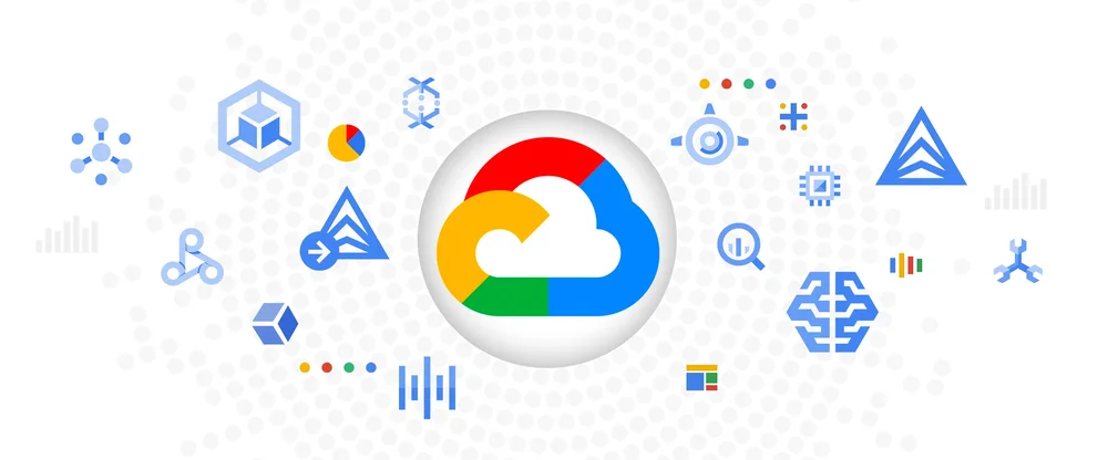 An image of a cloud with cloud services symbols surrounding it