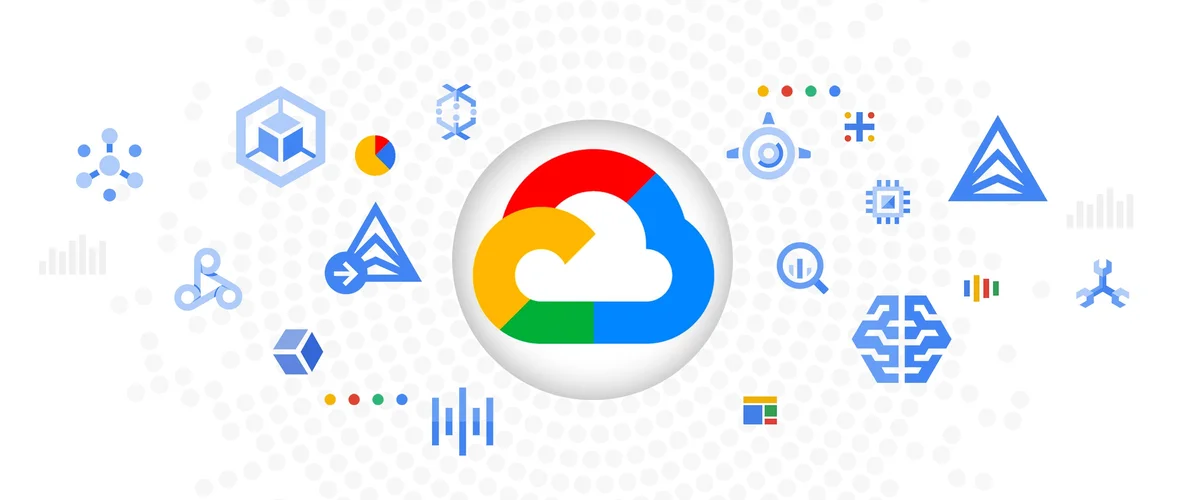 An image of a cloud with cloud services symbols surrounding it