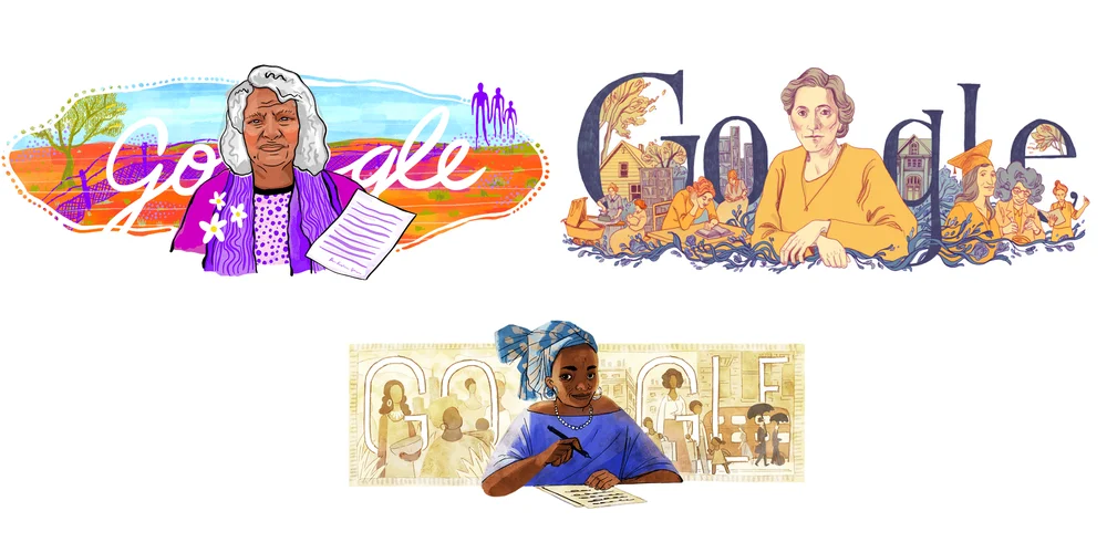 Google Doodle's celebrating trailblazing women throughout history