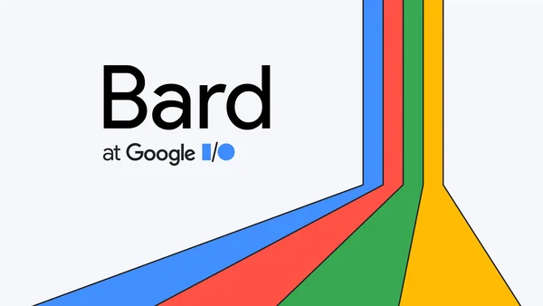 블로그 대문 이미지. Bard at Google I/O라는 텍스트가 보여진다.