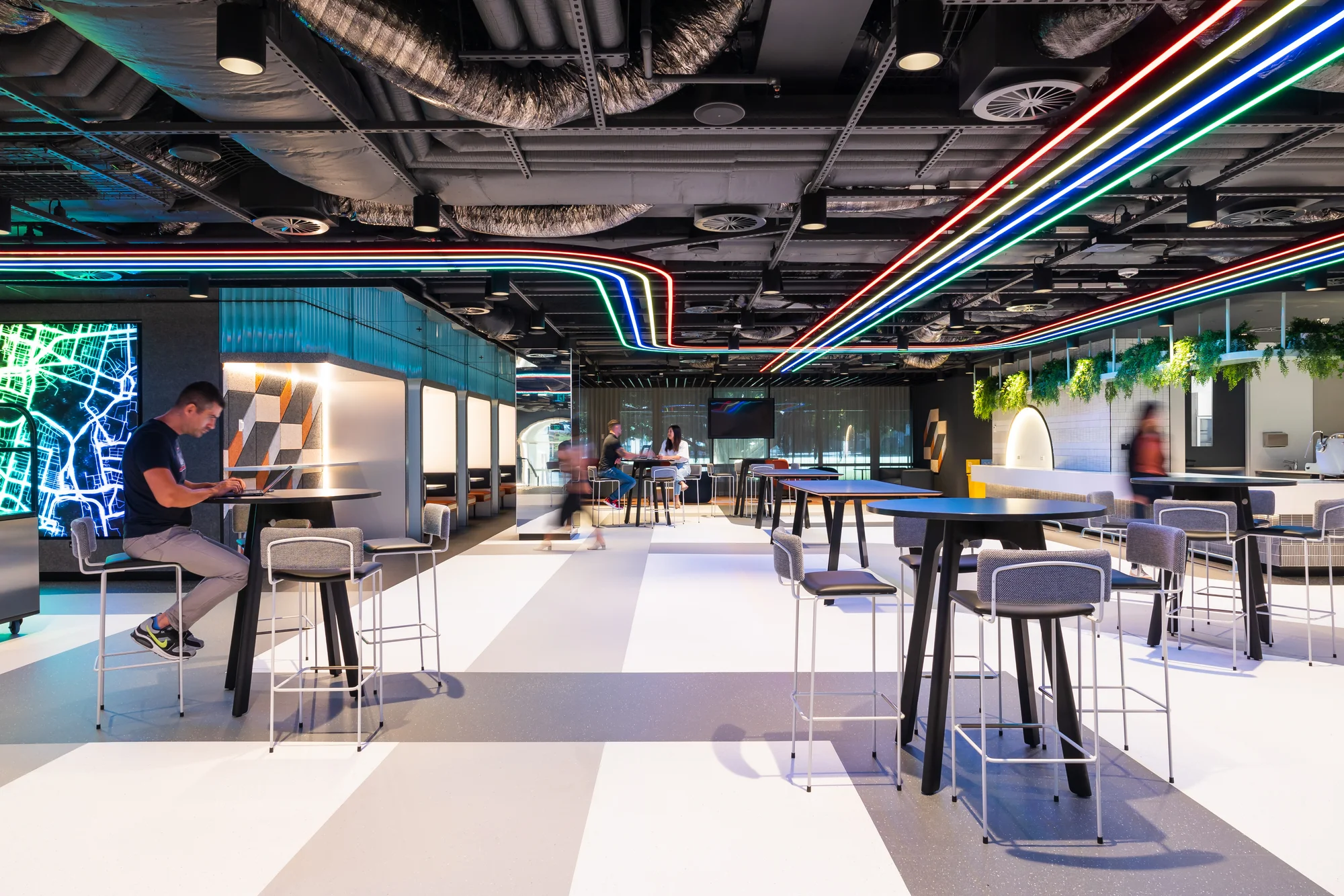 foyer in front of Google's new event space in Sydney