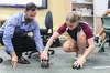 A student and a teacher during a STEM lesson