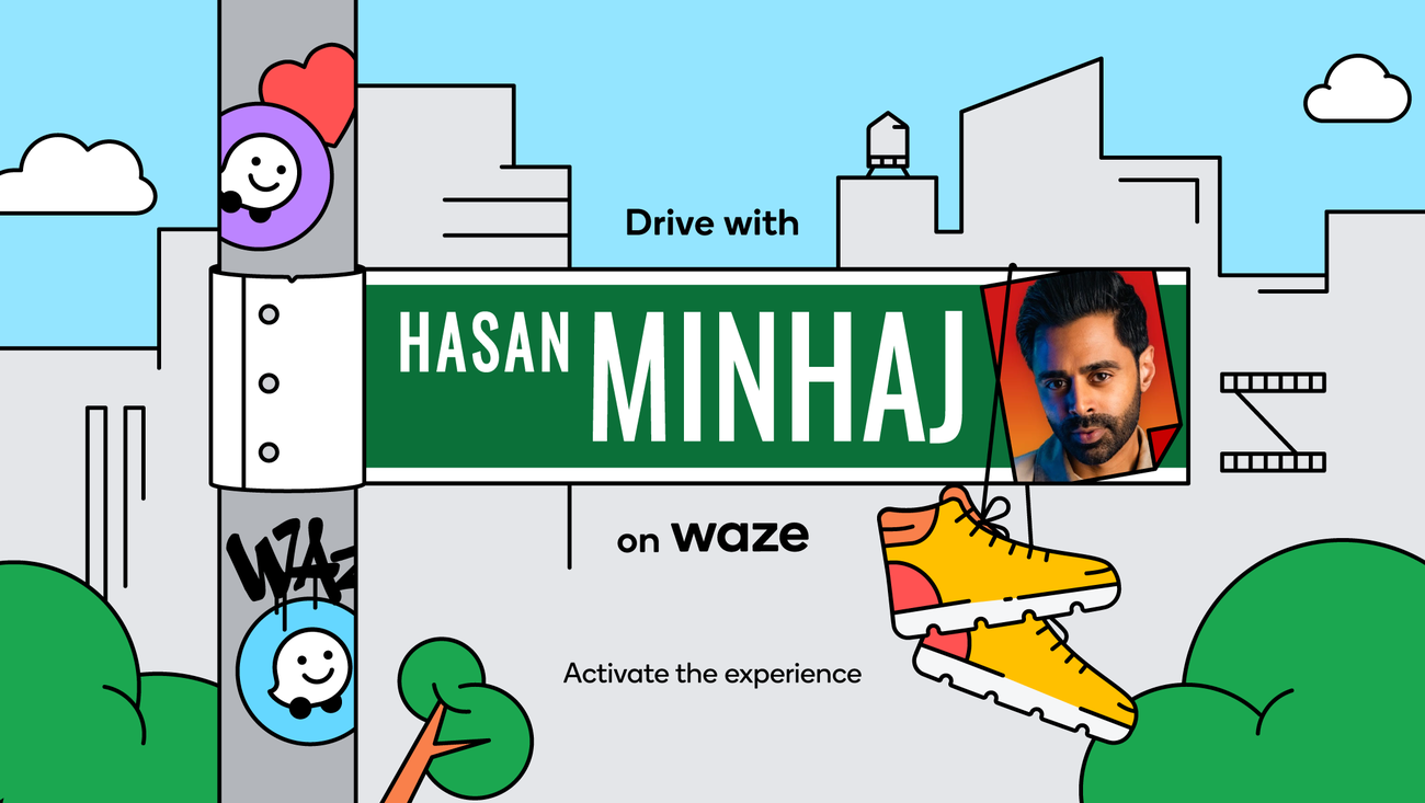 Hasan Minhaj takes the front seat in new Waze experience
