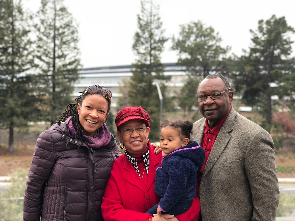 Camille Gennaio with her family