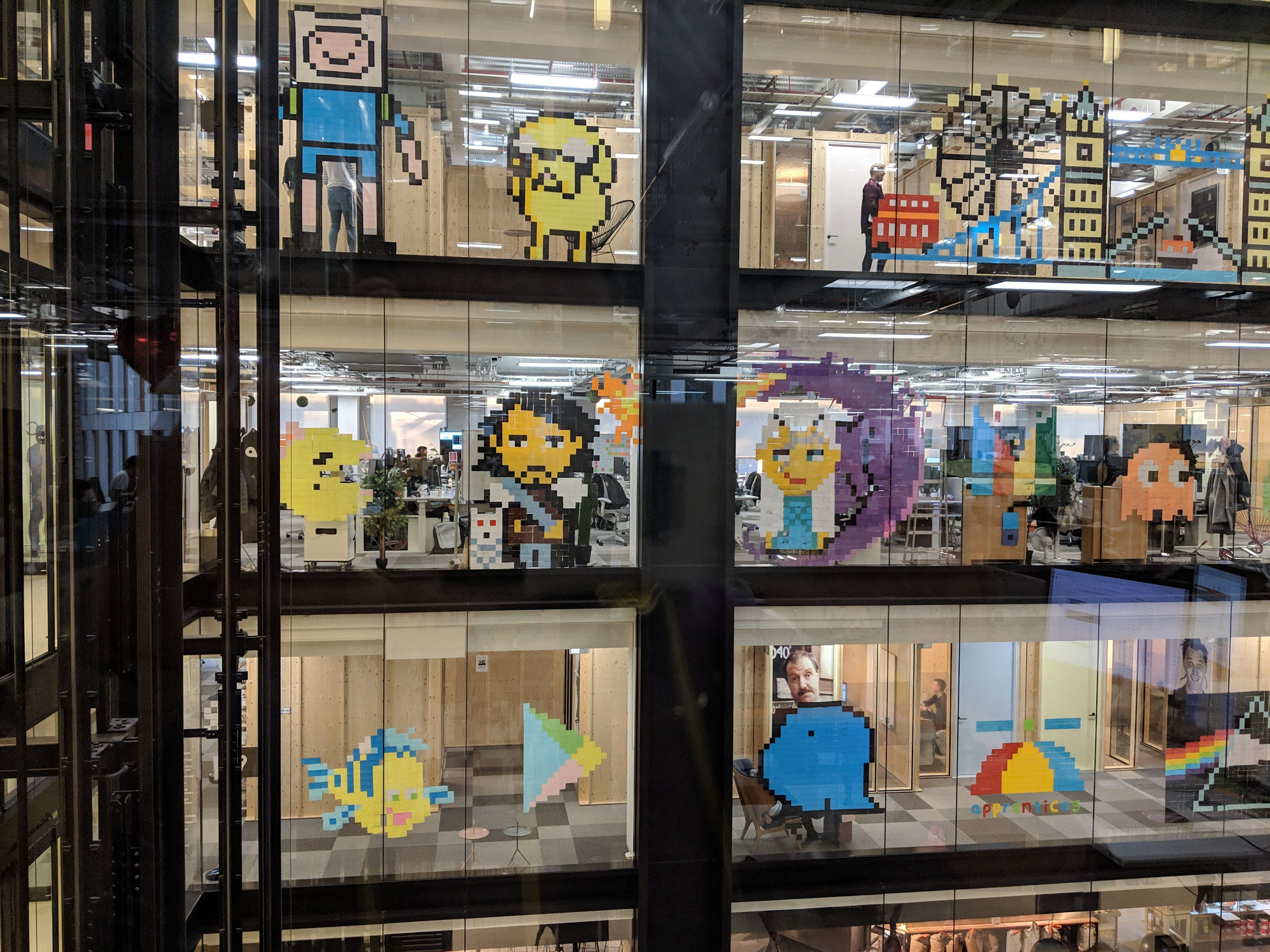 How a Google office became a sticky-note art gallery