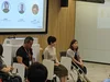 The image shows three Google employees sitting in a conference room facing an audience. One Googler is sharing her personal experiences as a person with a disability in Japan.