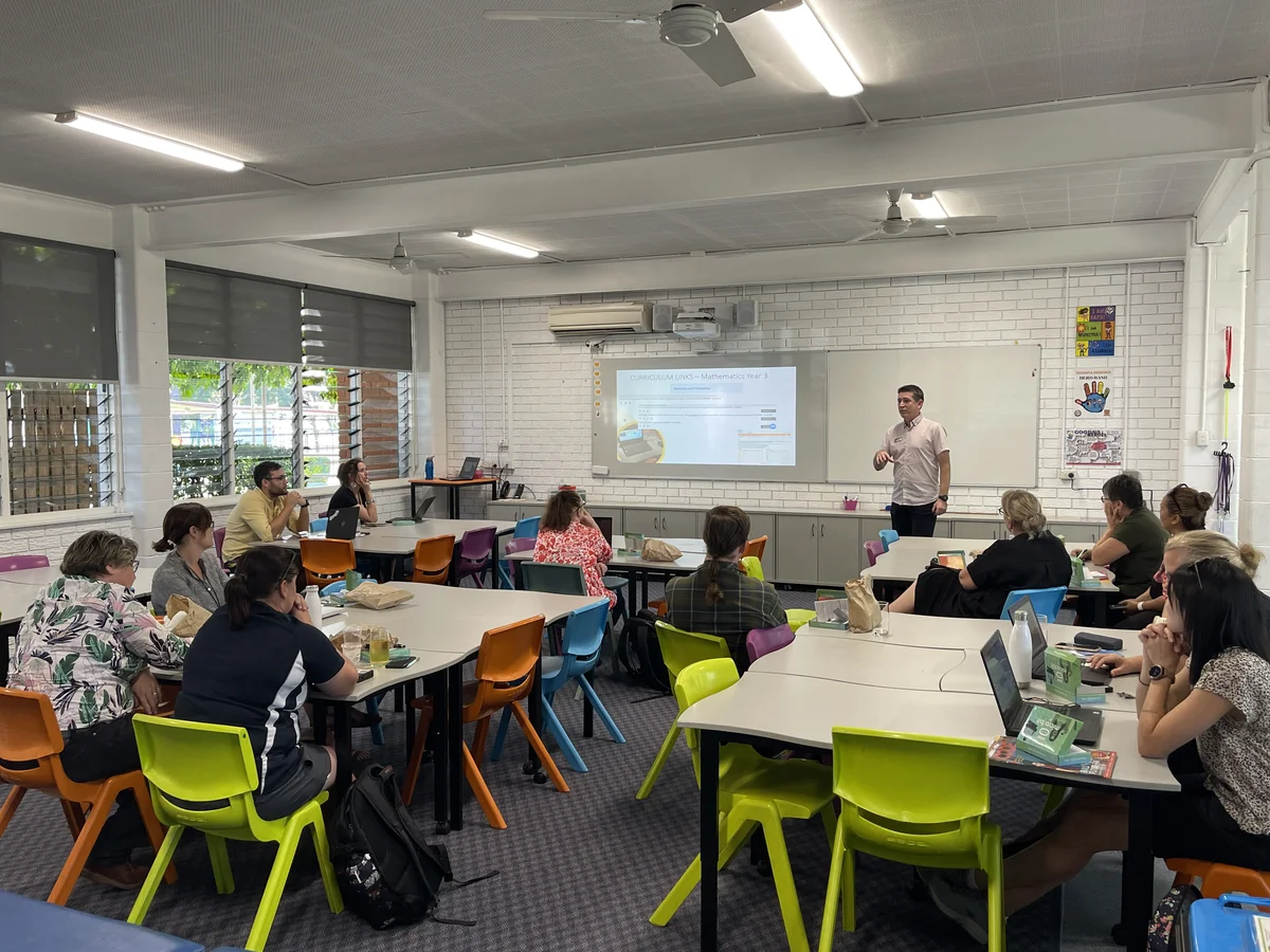 A previous workshop held at the Goodna State School