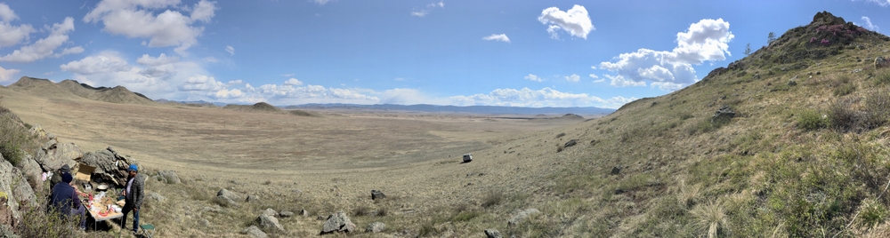 panorama from feynman's rock in tuva