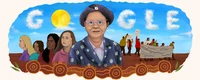 Google Doodle artwork to celebrate Pearl Gibbs “Gambanyi”;
