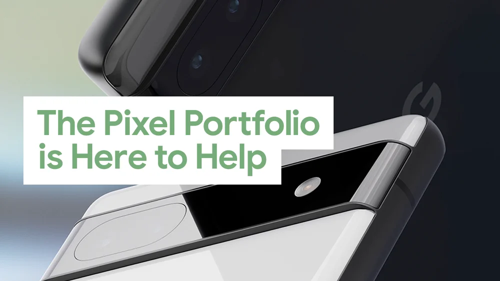 YouTube-Video "The Pixel Portfolio is Here to Help"