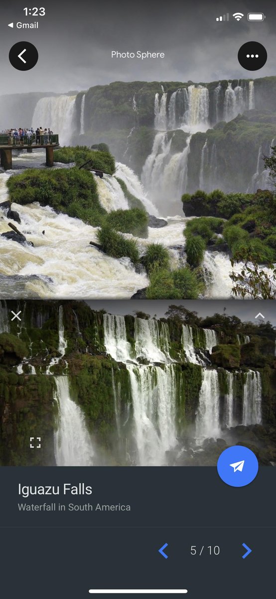 Iguazu Falls in Google Earth