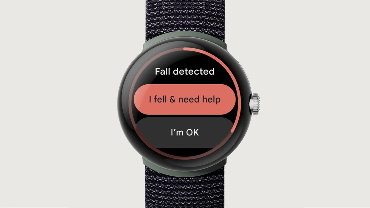 Smartwatch with 2025 fall detection