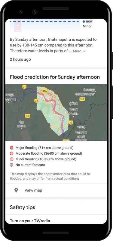 Google Flood alerts