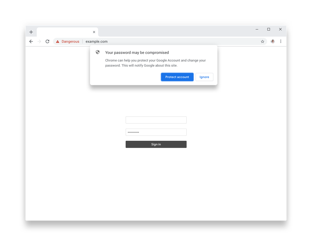 Better Password Protections In Chrome