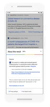 context panel on Google about The Lancet
