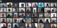 Google Meet screenshot of Machine Learning Bootcamp Africa kickoff meeting in August 2022