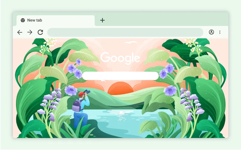 Image of Chrome theme designed by artist Martha Olivia