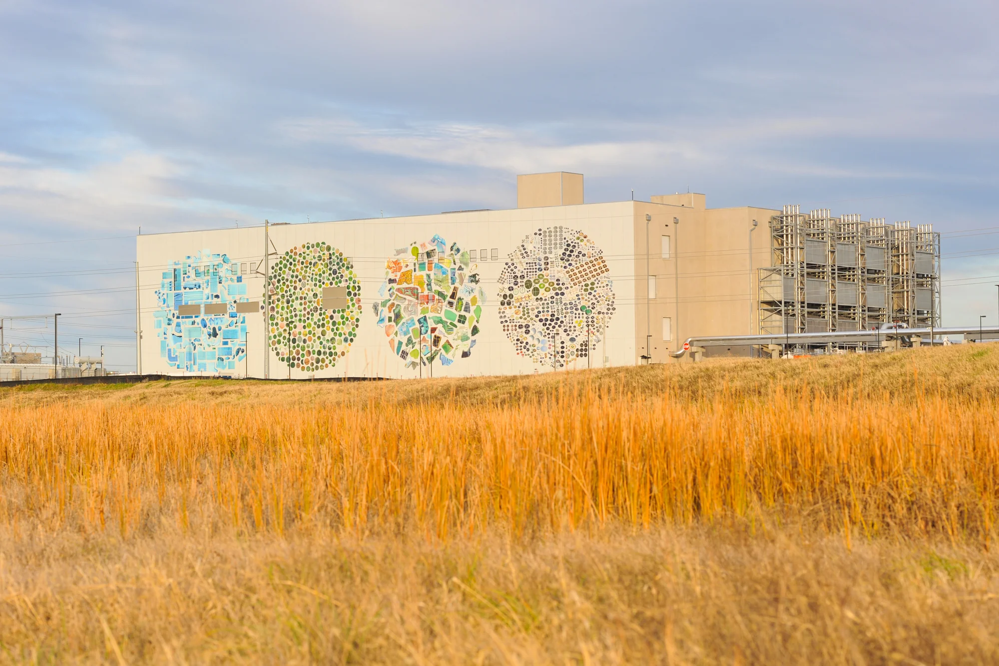 Exterior wall of our Mayes County data center complex in Oklahoma that we’re investing in.