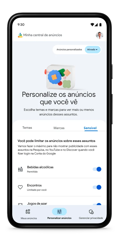 Google oferece aos usuários mais controle sobre os anúncios de