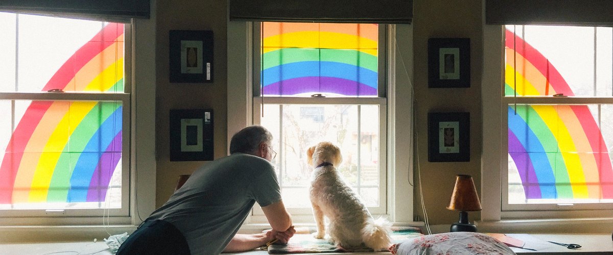 Rainbow in the window