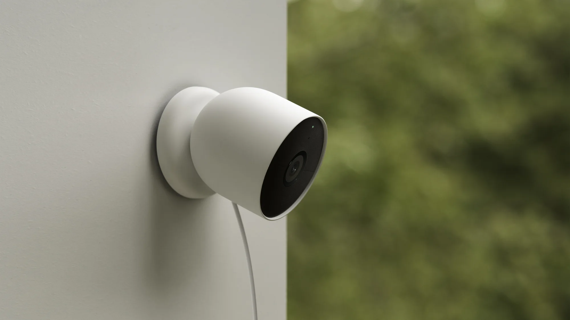 Nest Cam (battery) with additional wire accessory