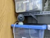 Nest camera sitting on top of a storage container