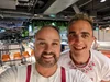 Google's Dan Lavis and Jackson Godley enjoying a Pride event