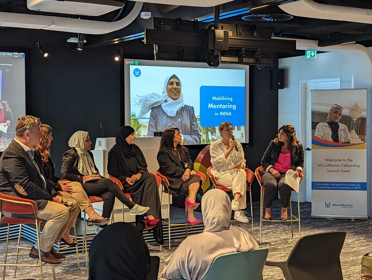 Attendees from an event at Google office