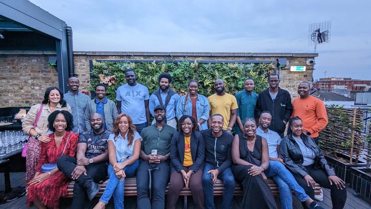 A group photo of founders selected for the 2023 Google for Startups Black Founders Fund