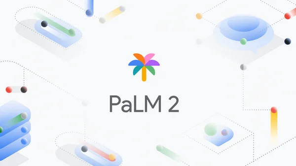 블로그 대문 이미지. PaLM 2의 로고와 'PaLM 2'라는 텍스트가 중앙에 위치한다.