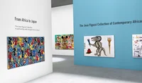 Image of an animated AR room with paintings on the wall