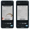 Two side-by-side images of Pixel 8 Pro using the new Clean feature; the first image is a stained receipt and the second is the same receipt with the stain removed.