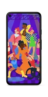 Image showing a Pixel wallpaper of animated people dancing in a disco.