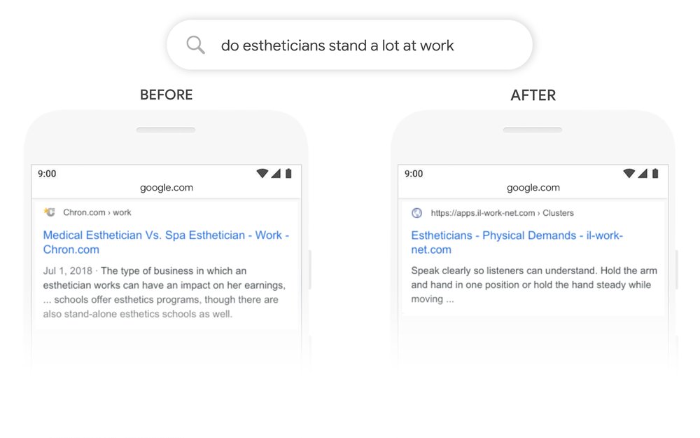 BERT in Search: Esthetician Example
