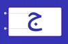 حرف عربي مكتوب بنص أزرق على خلفية بيضا