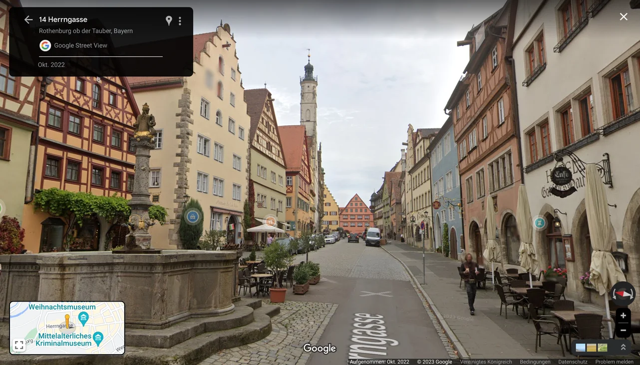 Street View Ansicht von Rothenburg ob der Tauber
