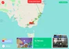 Santa tracker map