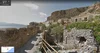 Street View image of a Greek town next to the ocean