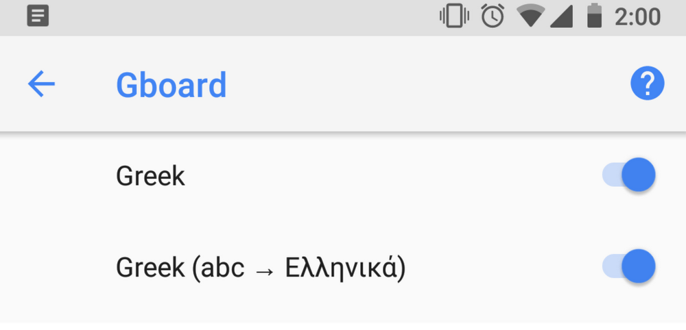 how to get greek letters android