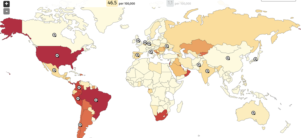 A New Global Covid 19 Map For Journalists