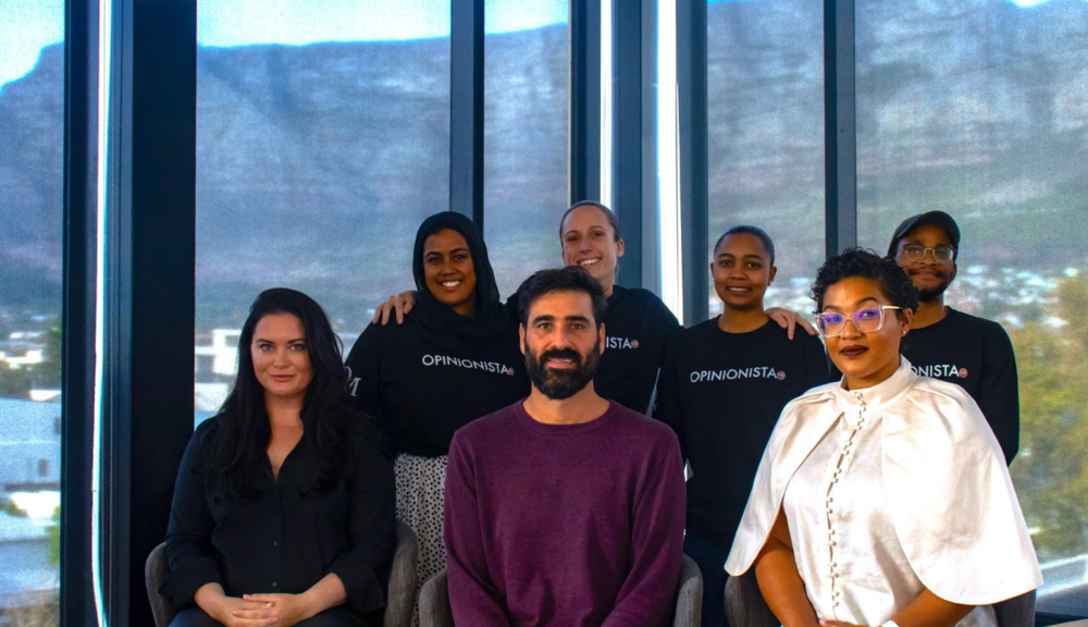 Daily Maverick’s membership team posing for a team picture