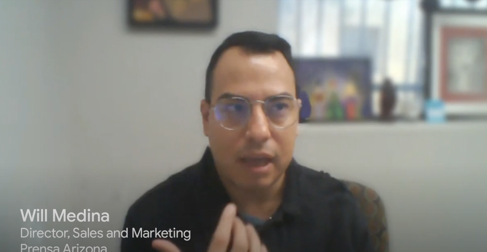 This is a video of Will Medina, Director of Sales and Marketing at Prensa Arizona, sharing his experience in the GNI Ad Transformation Lab.