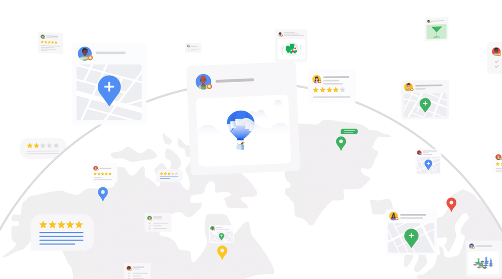 An animated video about Google Maps reviews