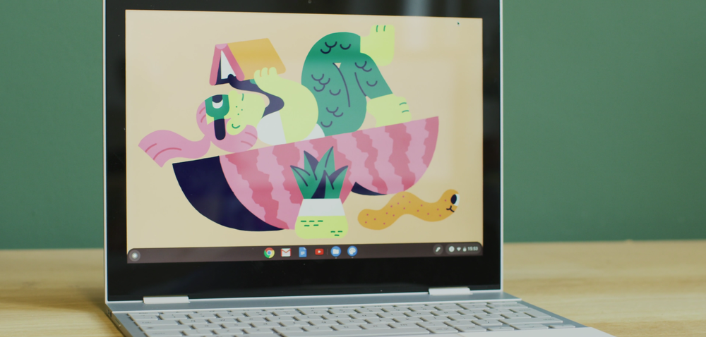 An example of one of Rick’s new wallpapers, built-in with the new Chrome OS update.