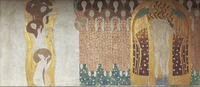 Gustav Klimt’s monumental Beethoven Frieze