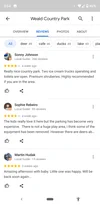 Screenshot of reviews of Weald Country Park.png